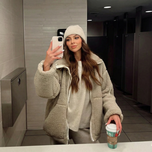 MIRELLA | Chaqueta polar de peluche