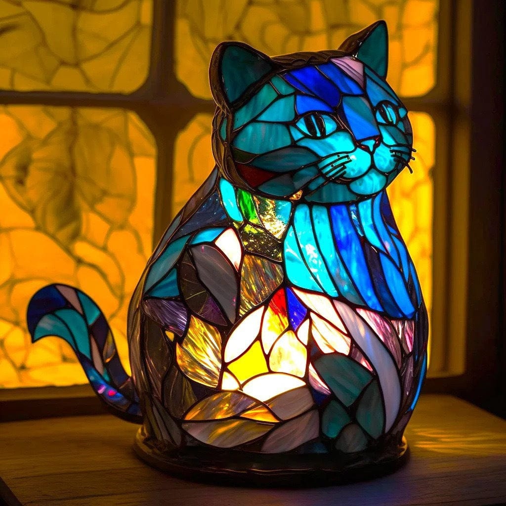 Klotlampa Katt Nala Blå
