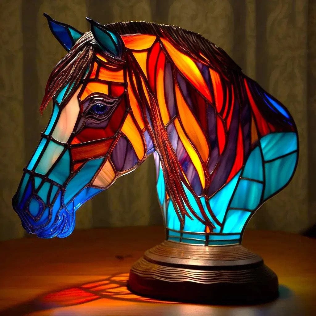 Glow-lampa Vacker Majestic Häst