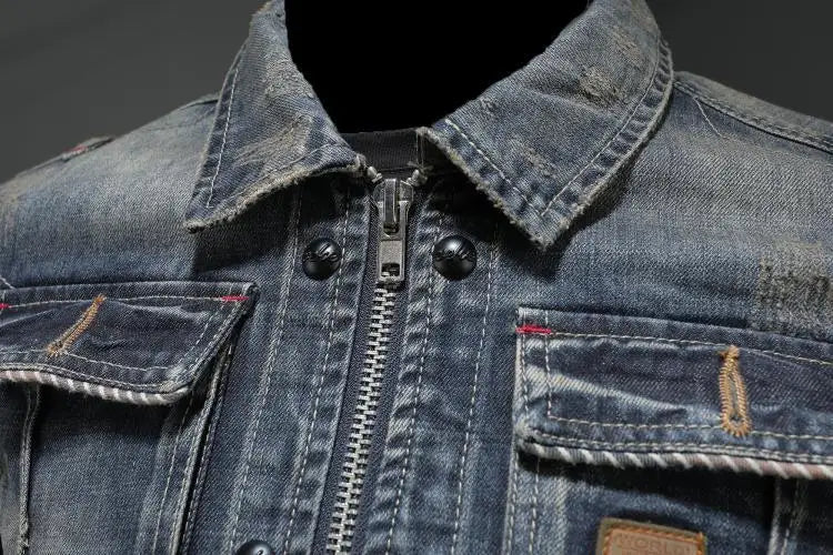 Hugo | Jeansjacka med dragkedja