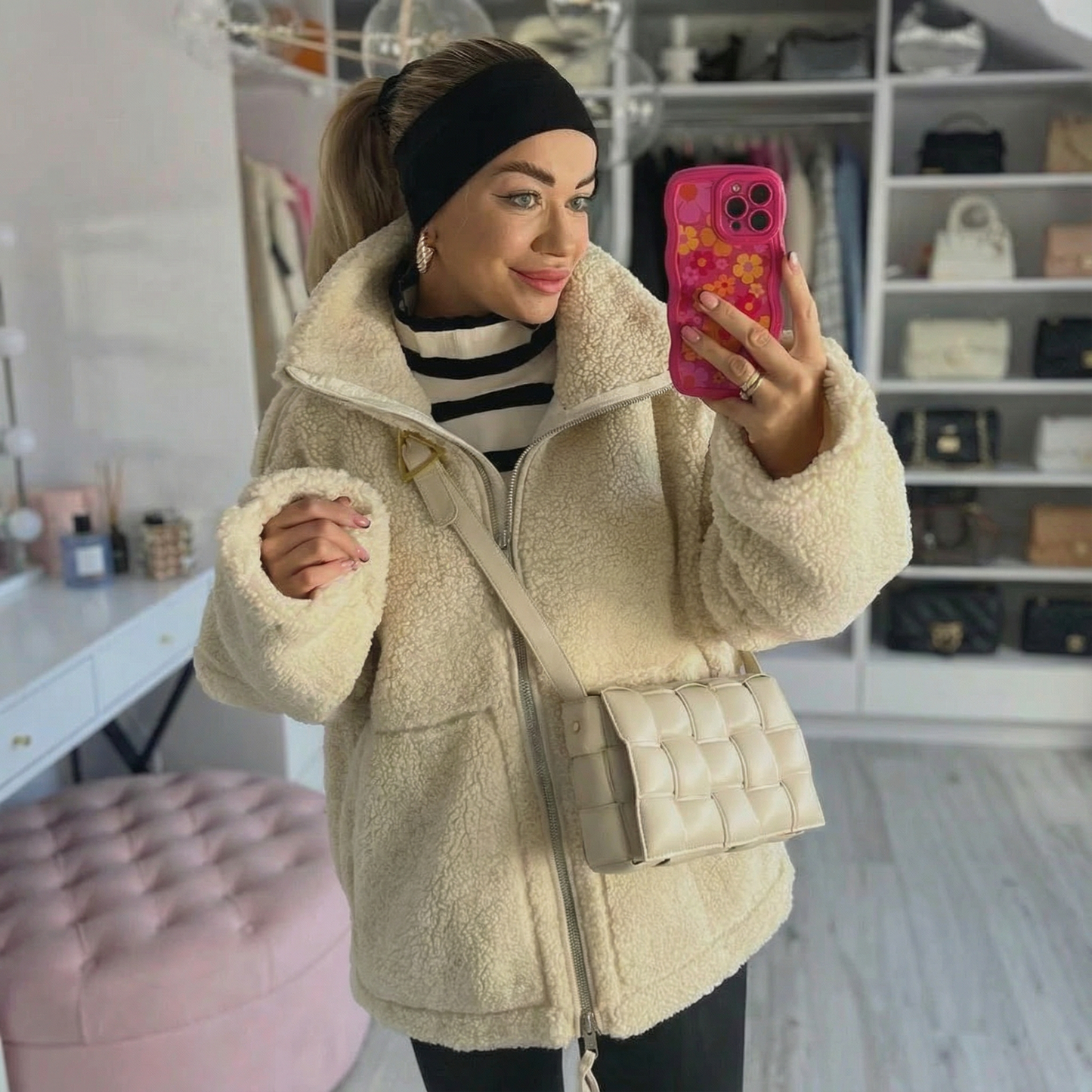 MIRELLA | Chaqueta polar de peluche