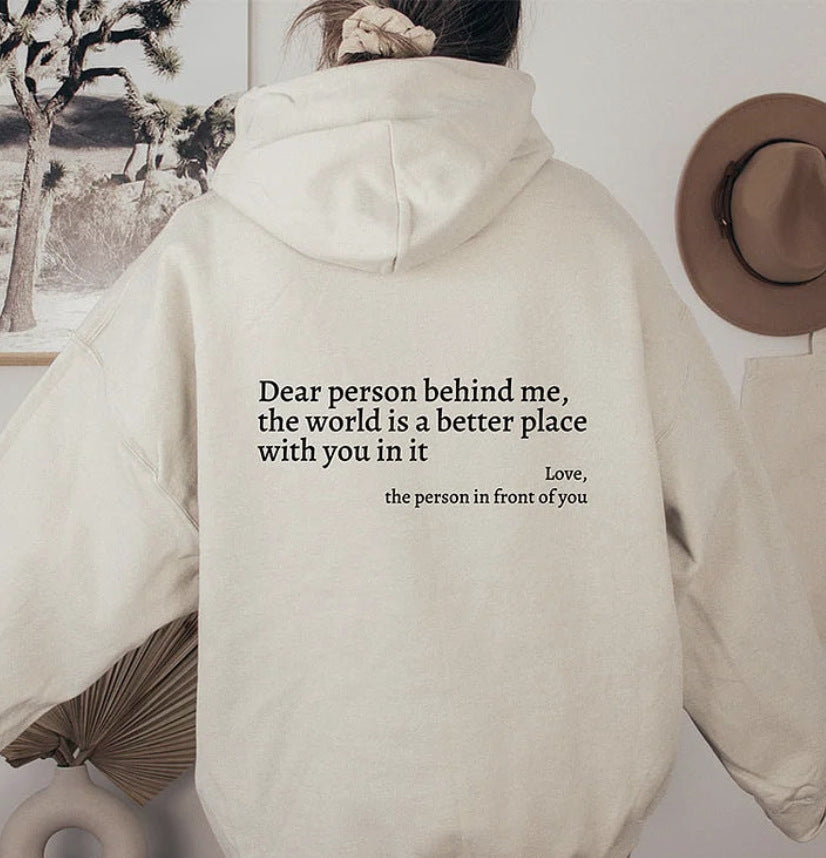 YAE | Unisex-hoodie med citat