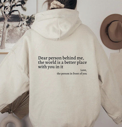 YAE | Unisex-hoodie med citat