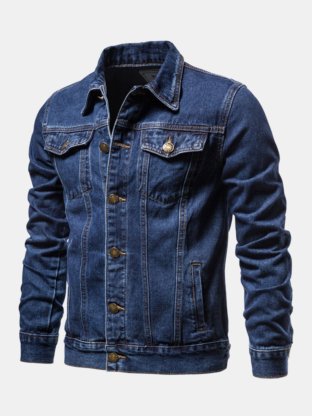 Tvättad jeansjacka