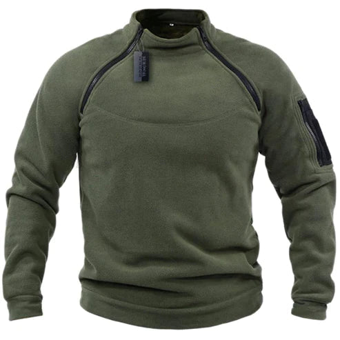 Bengt | Fleecetröja i militärstil