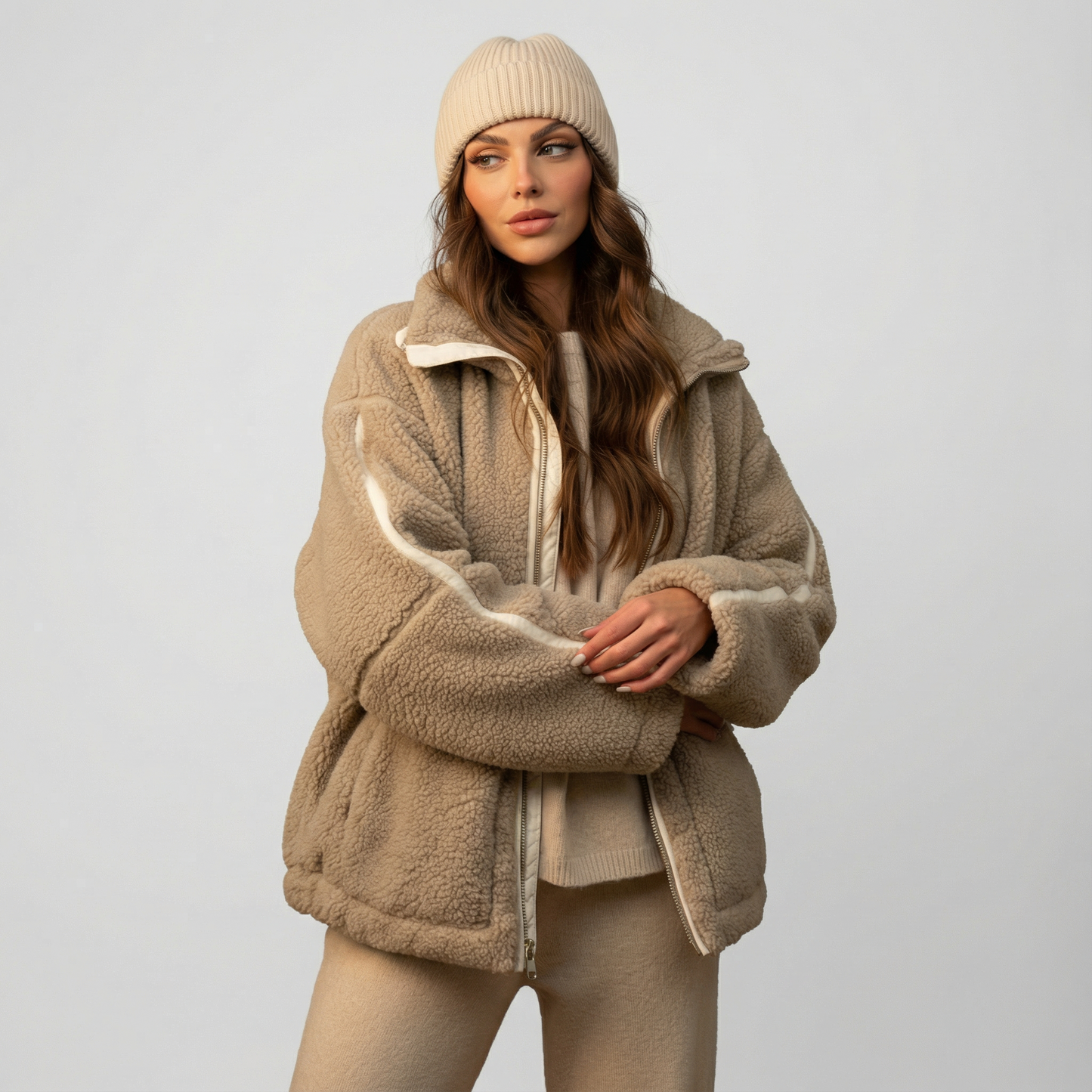 MIRELLA | Chaqueta polar de peluche