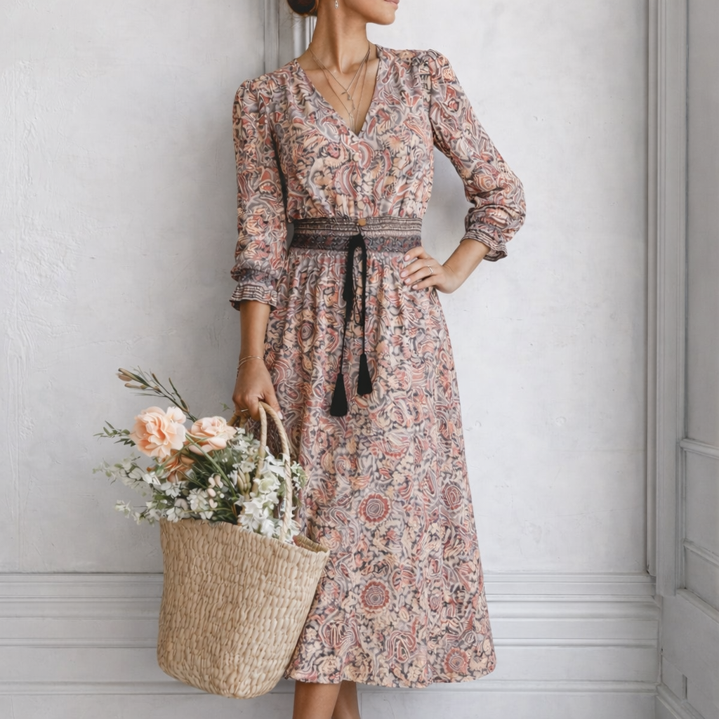 Lola – Vestito Lungo d'Ispirazione Etnica