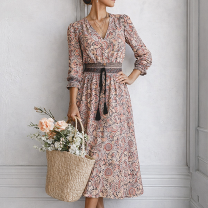 Lola – Vestito Lungo d'Ispirazione Etnica