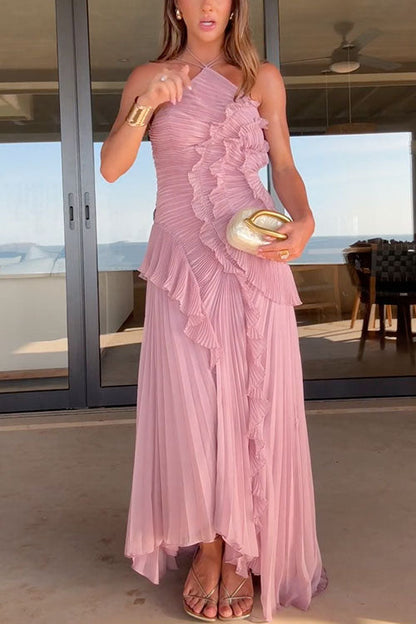 Rosé - Vestido Largo Plisado