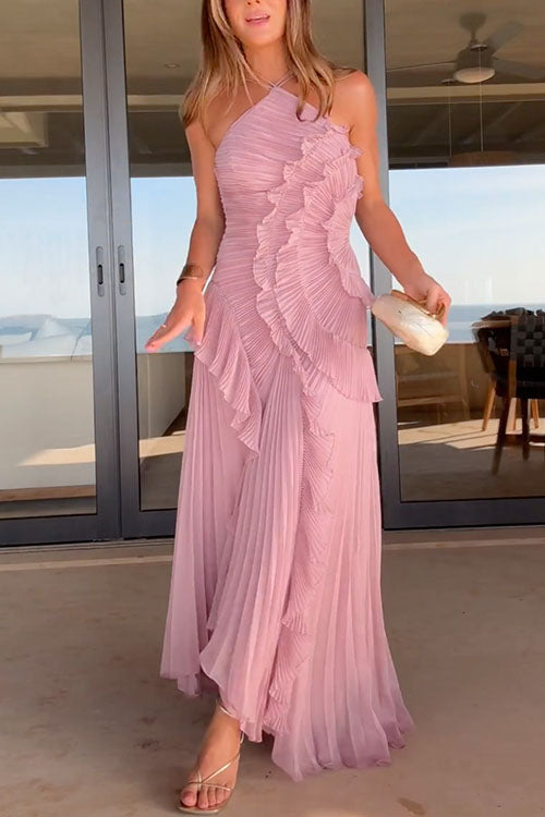 Rosé - Vestido Largo Plisado