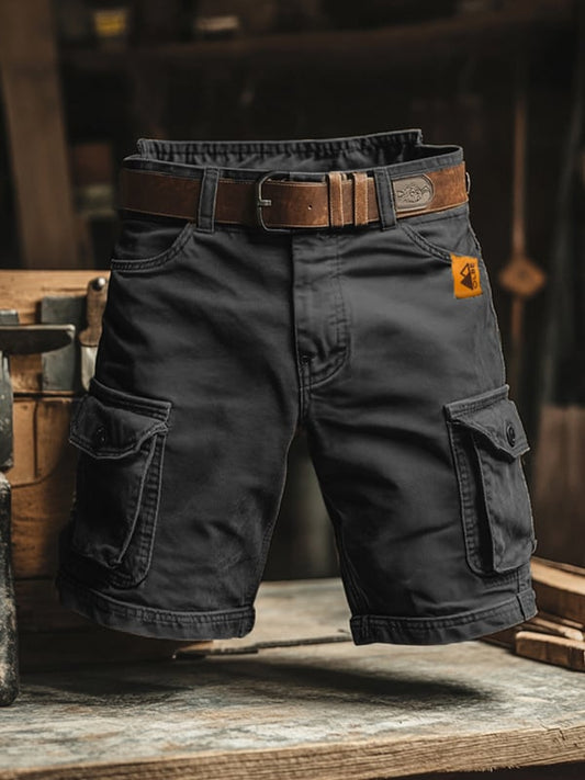 Retro cargoshorts med flera fickor
