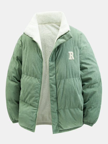 Vändbar manchesterrock med teddyfleece