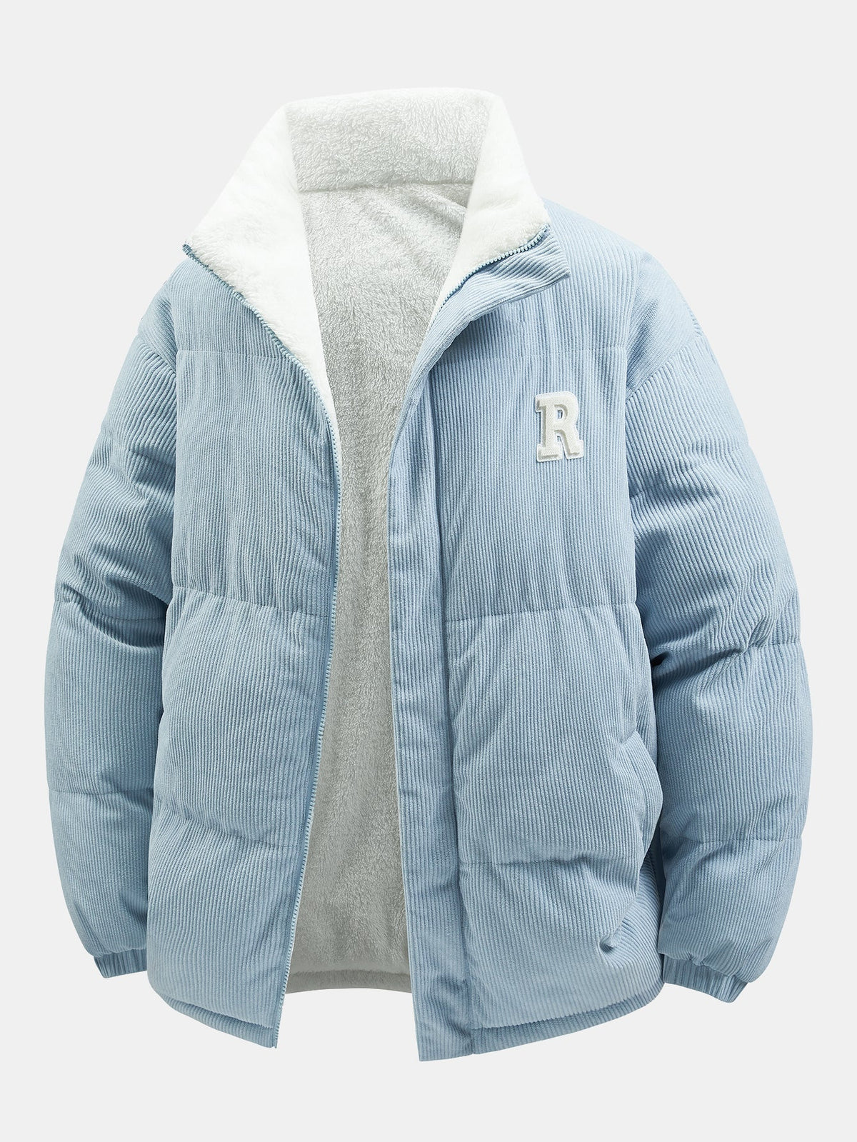 Vändbar manchesterrock med teddyfleece