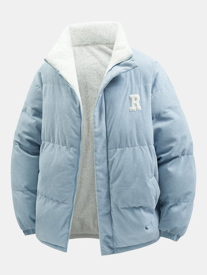 Vändbar manchesterrock med teddyfleece