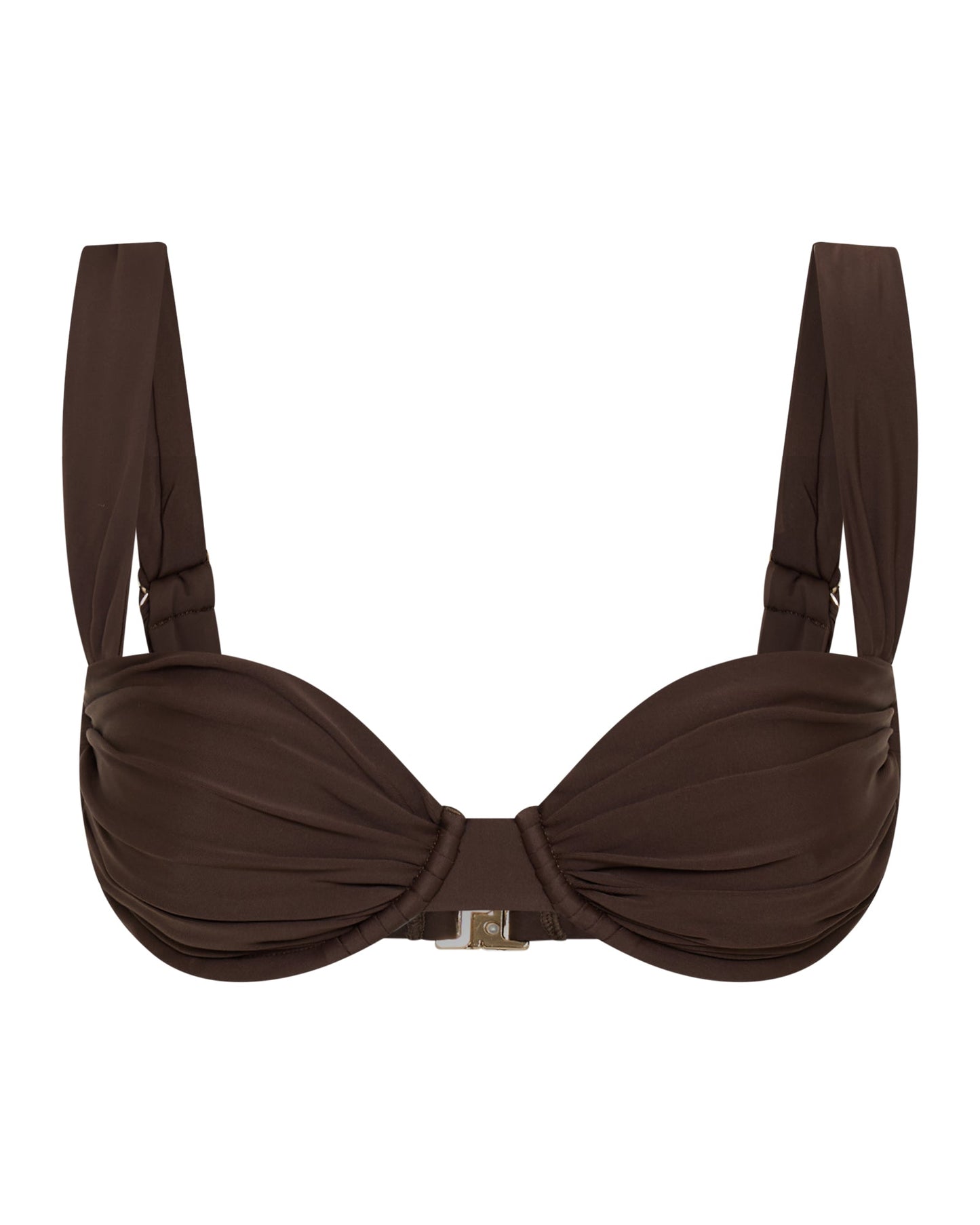 Top de bikini SIENNA en color chocolate