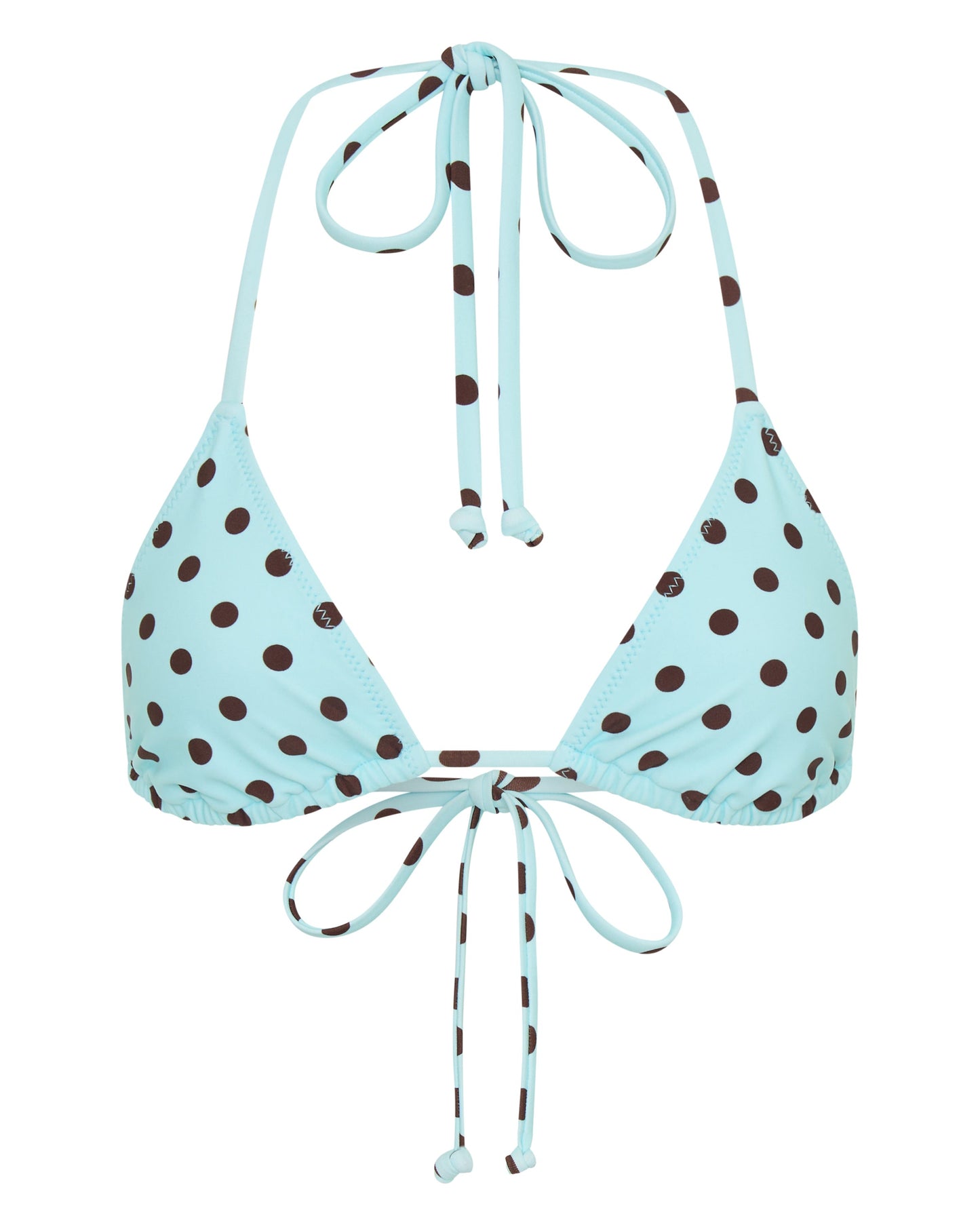 Top de bikini ELARA en color azul con lunares