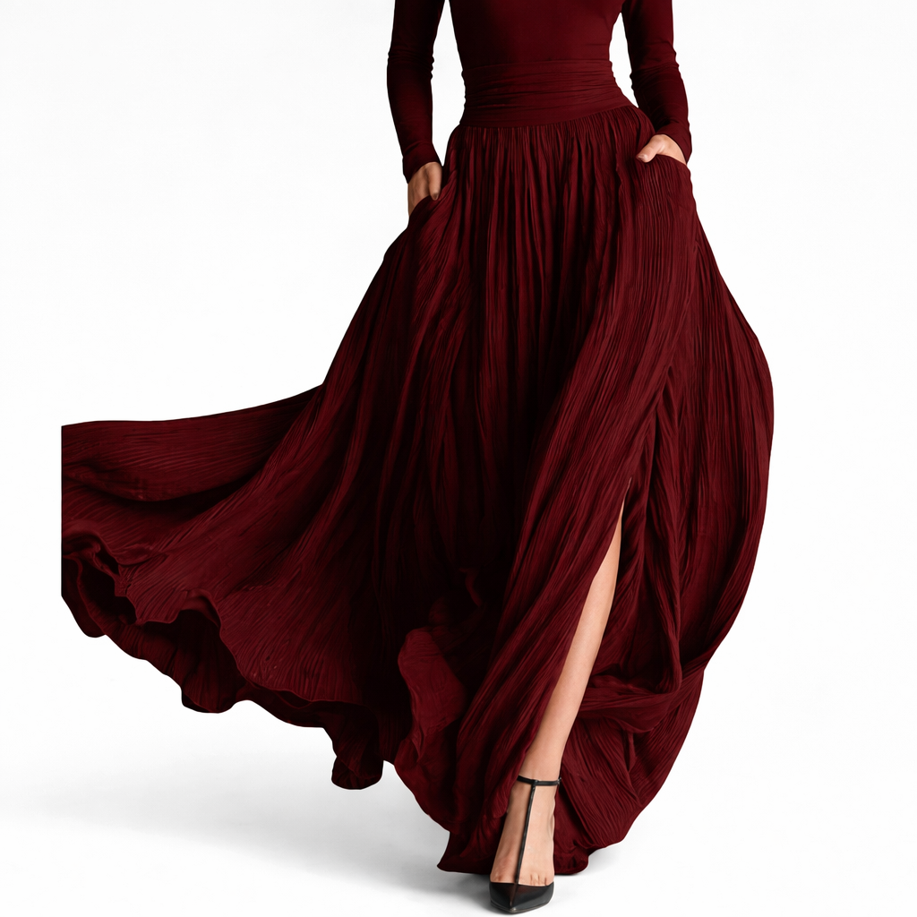 Raquel - Vestido maxi de cintura alta