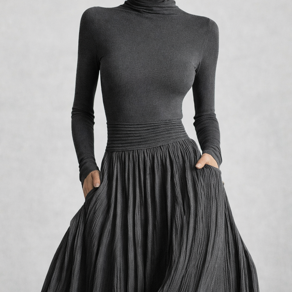 Raquel - Vestido maxi de cintura alta