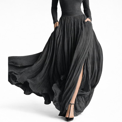 Raquel - Vestido maxi de cintura alta