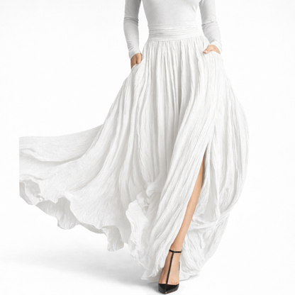 Raquel - Vestido maxi de cintura alta