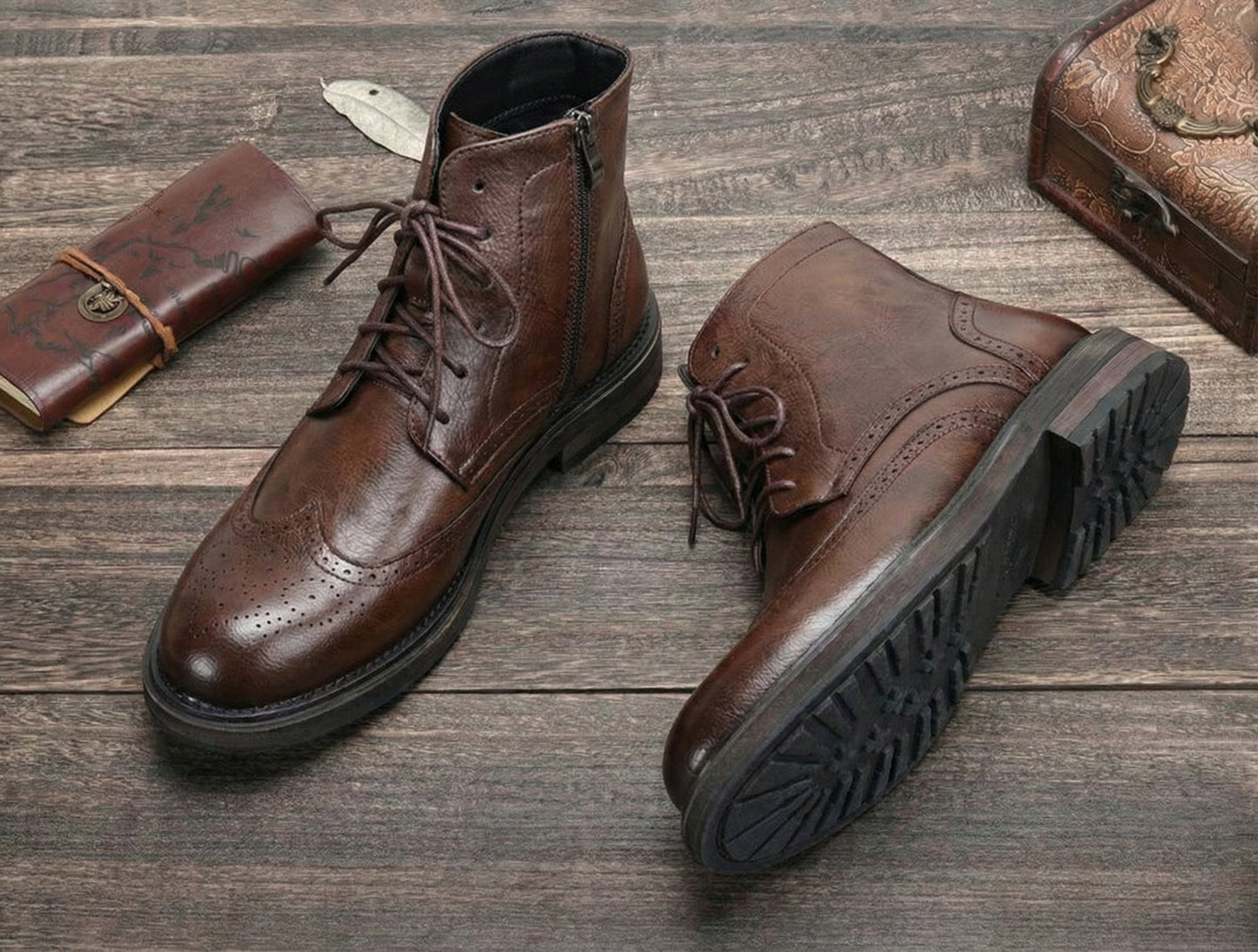 Eduardo | Stivaletti Brogue Artigianali in Pelle
