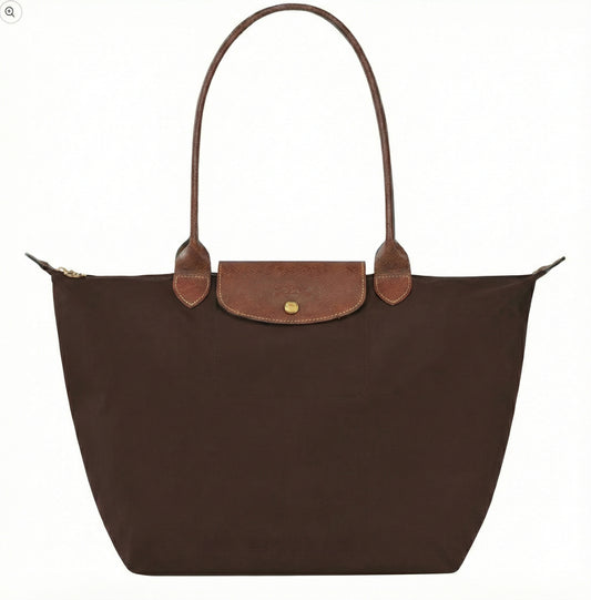 Bolso grande Le Pliage, color ébano