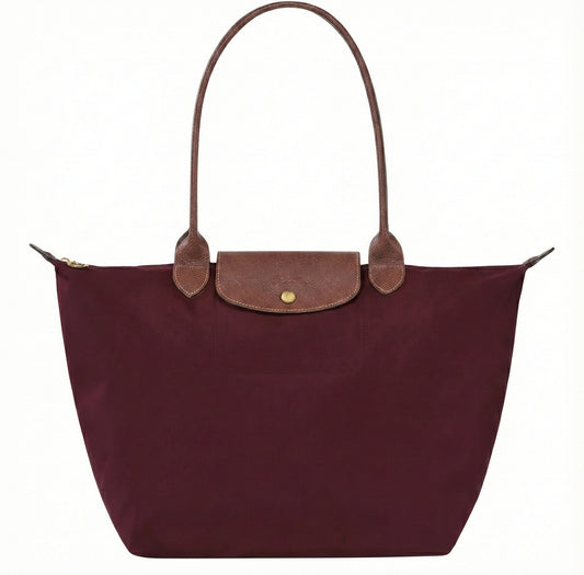 Bolso grande Le Pliage, burdeos