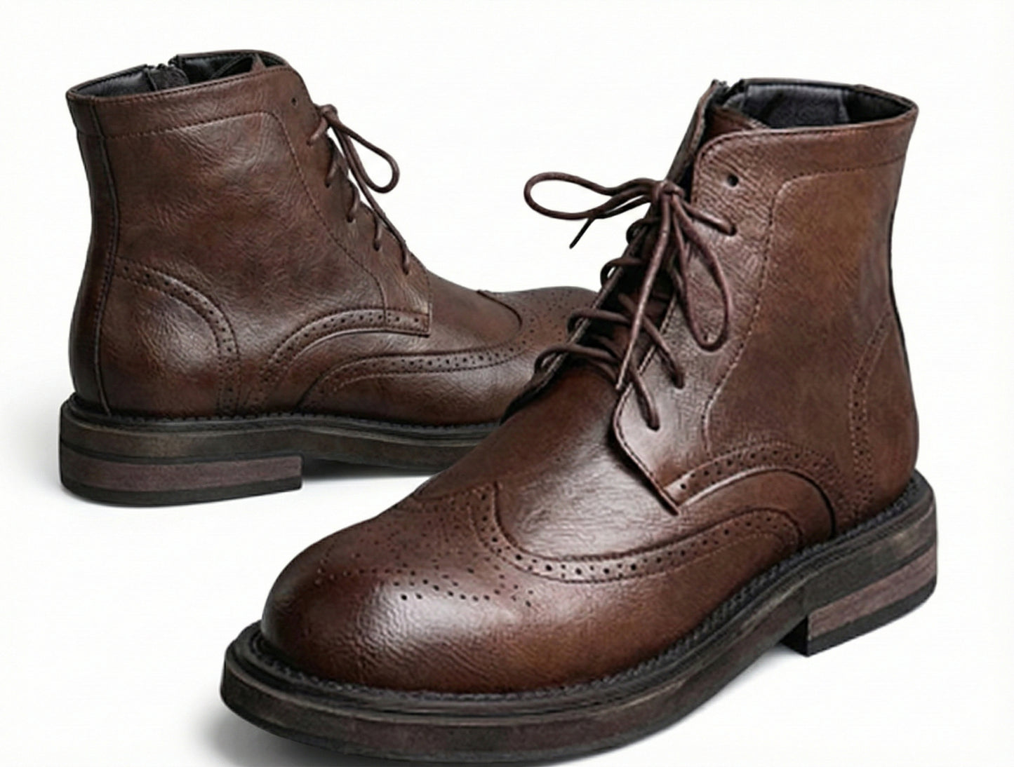 Eduardo | Stivaletti Brogue Artigianali in Pelle