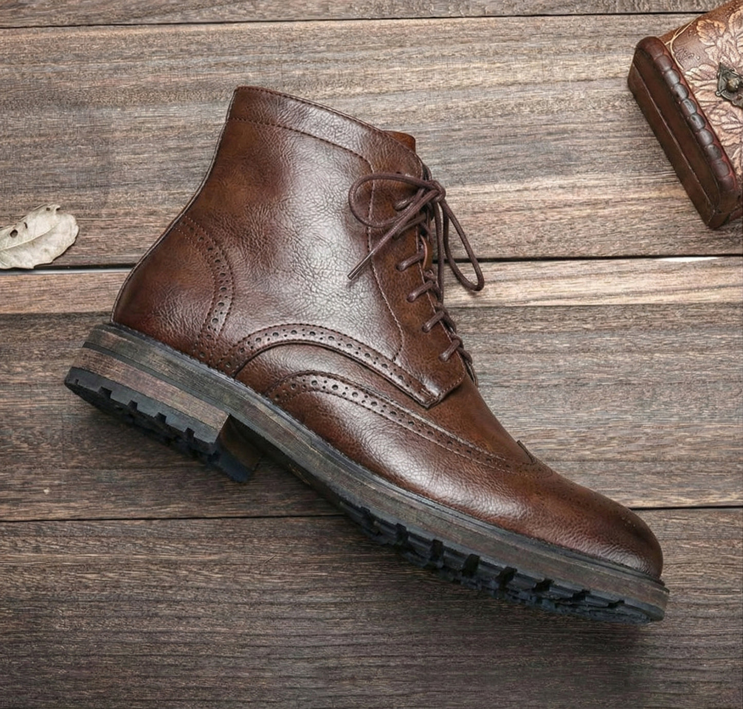 Eduardo | Stivaletti Brogue Artigianali in Pelle