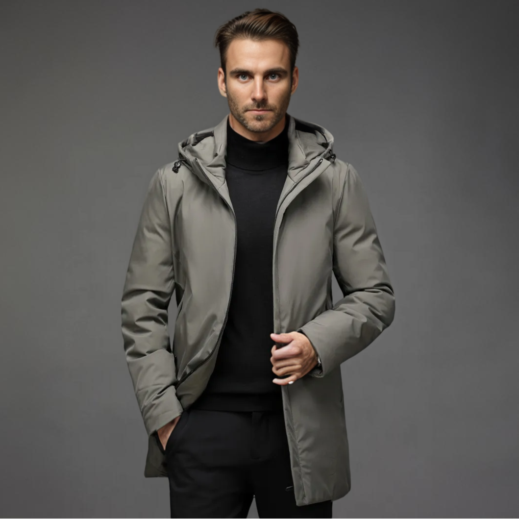 Karl | Lång jacka i slim fit