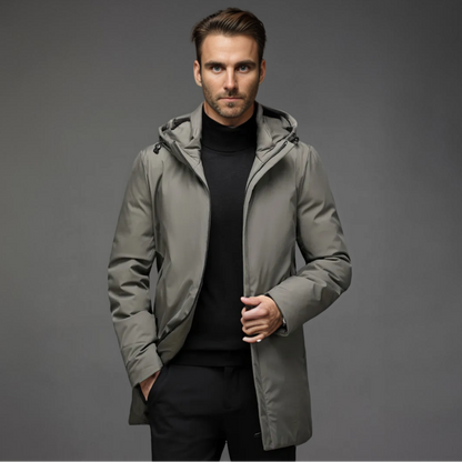 Karl | Lång jacka i slim fit