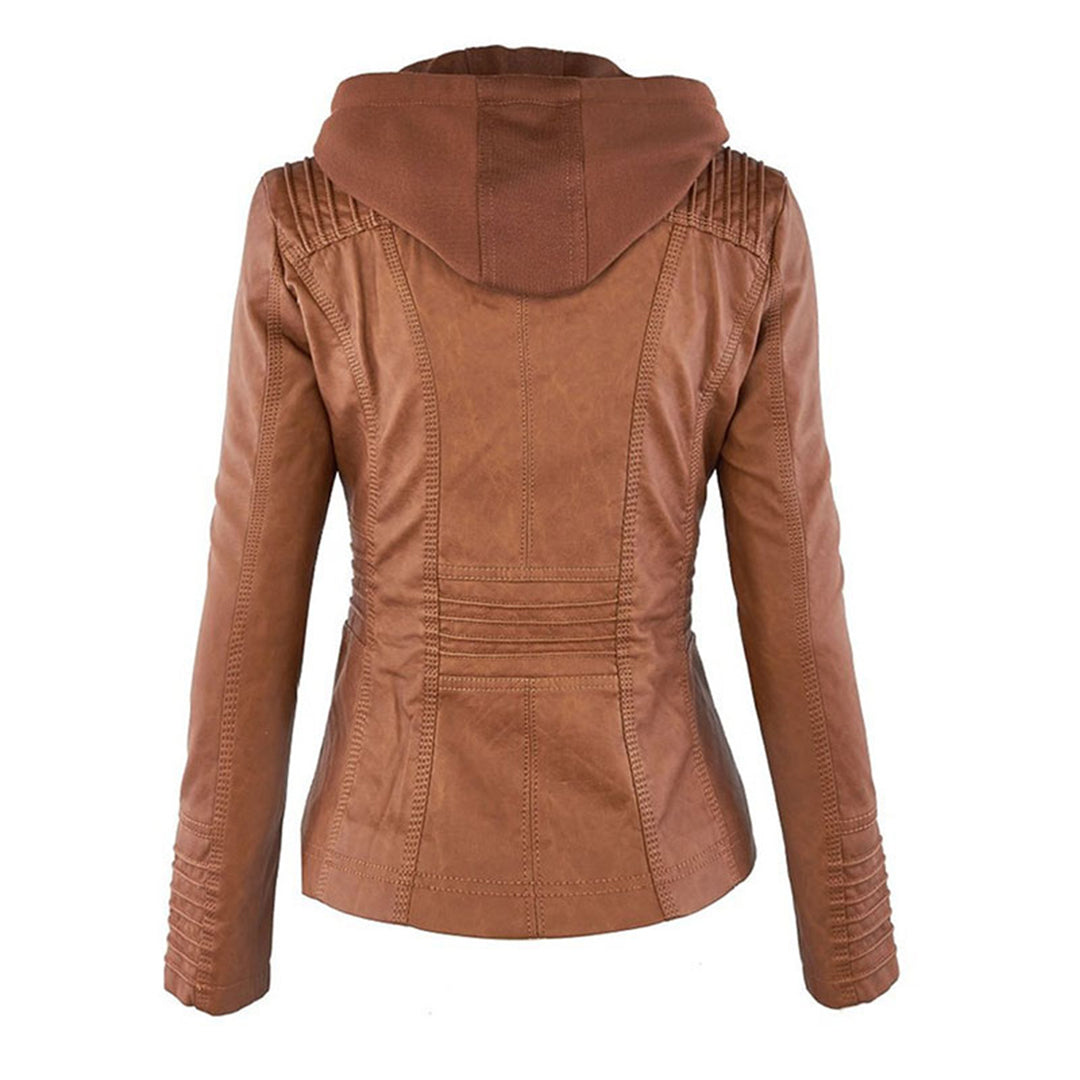 MÓNICA™ | Chaqueta de Cuero Elegante