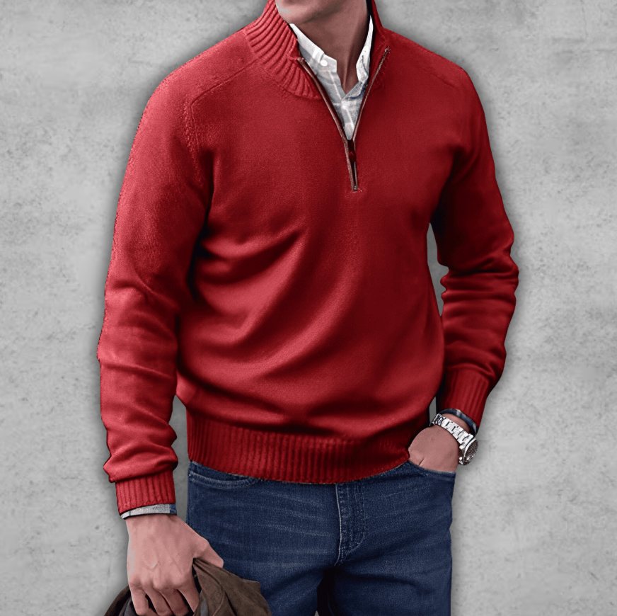 Markus | Elegant tröja med dragkedja