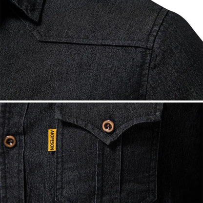 Xeric | Knäppt jeansskjorta