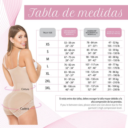 FAJA INVISIBLE COLOMBIANA SALOME REDUCTORA MOLDEADORA LEVANTAGLUTEOS POSTQUIRURGICA
