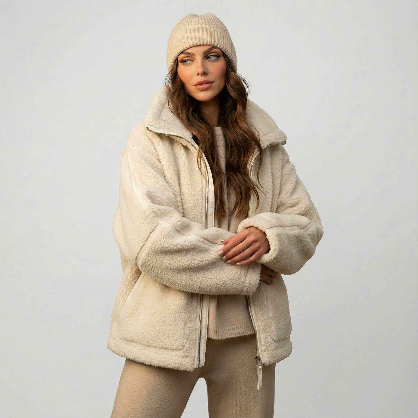 MIRELLA | Chaqueta polar de peluche