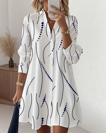 Camicia elegante con colletto ondulato