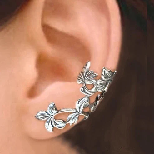 Pendientes Vintage de Hoja de Plata