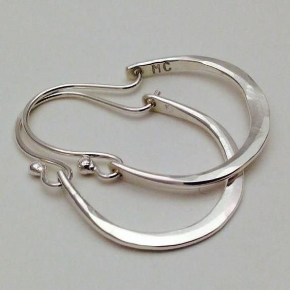 Pendientes de Aro Vintage en Plata