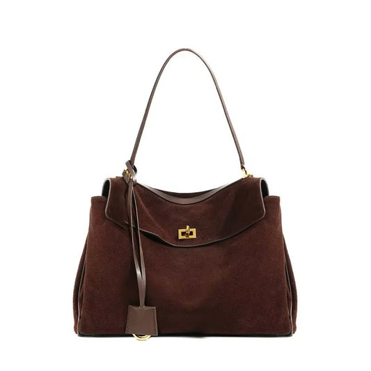 La Dame Sac - Suede Flap Bag