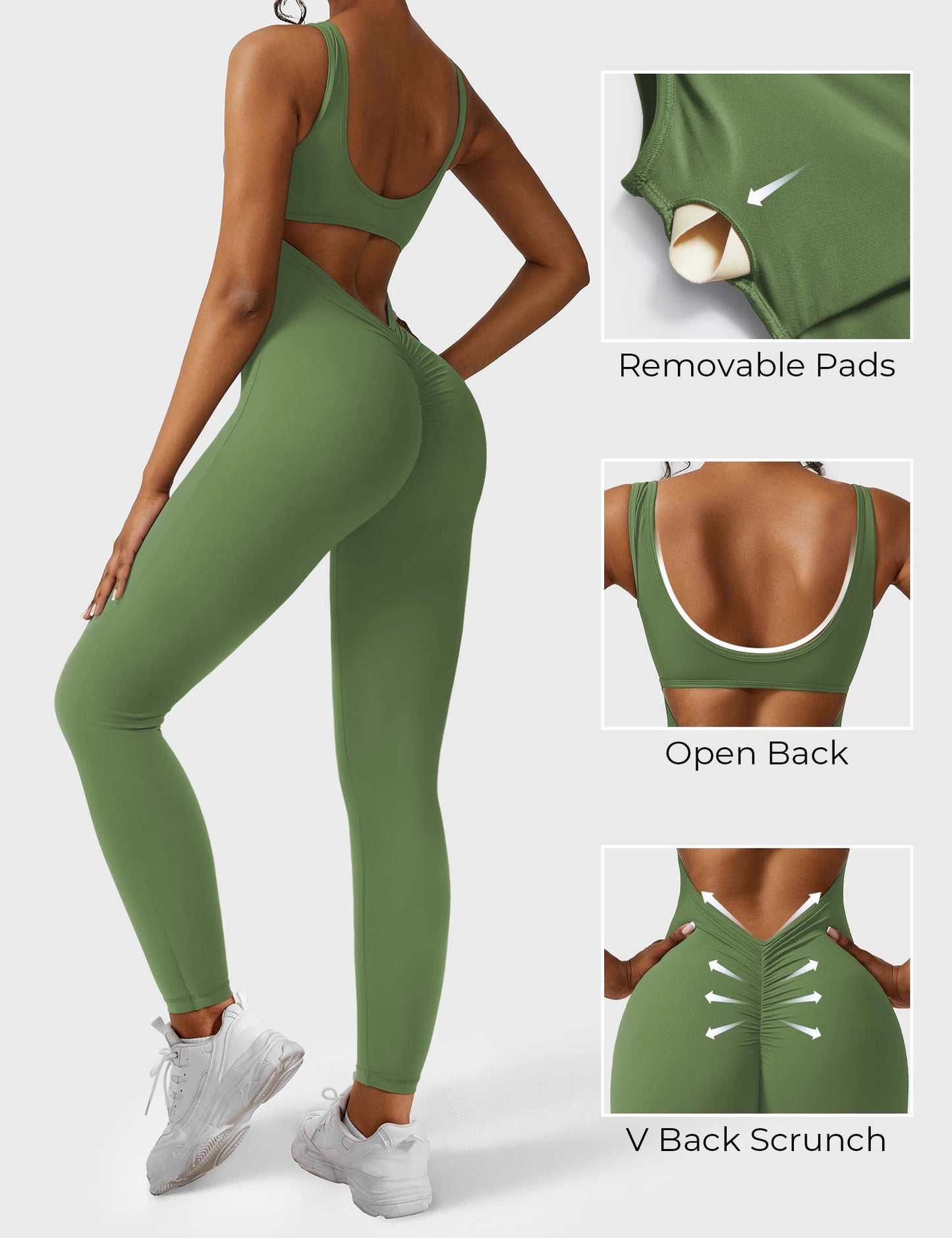 Yeoreo Lizvette Jumpsuit mit V-Rücken