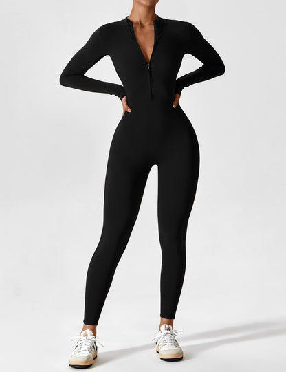 Yeoreo Longsleeve Reißverschluss Jumpsuit