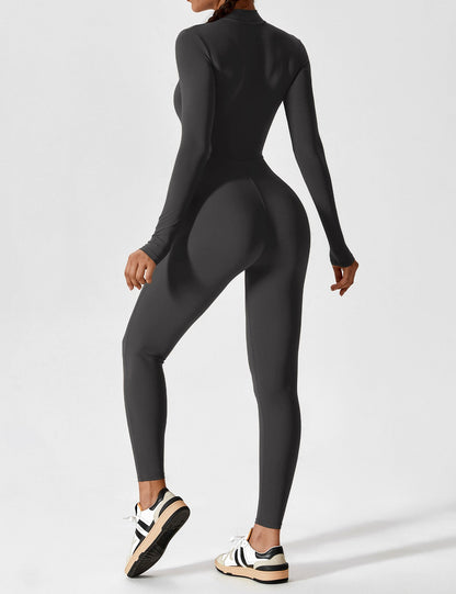 Yeoreo Longsleeve Reißverschluss Jumpsuit