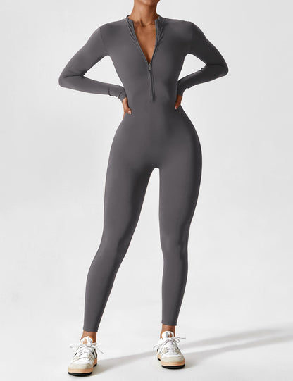 Yeoreo Longsleeve Reißverschluss Jumpsuit