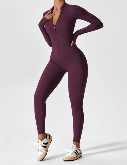 Yeoreo Longsleeve Reißverschluss Jumpsuit