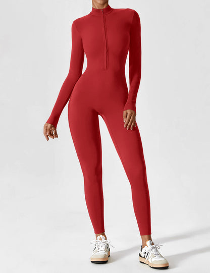 Yeoreo Longsleeve Reißverschluss Jumpsuit