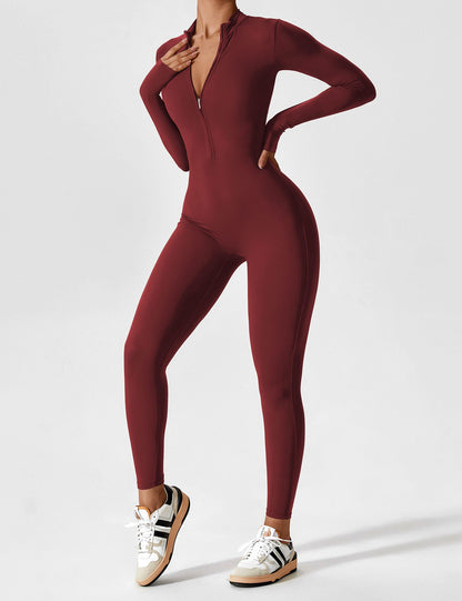 Yeoreo Longsleeve Reißverschluss Jumpsuit