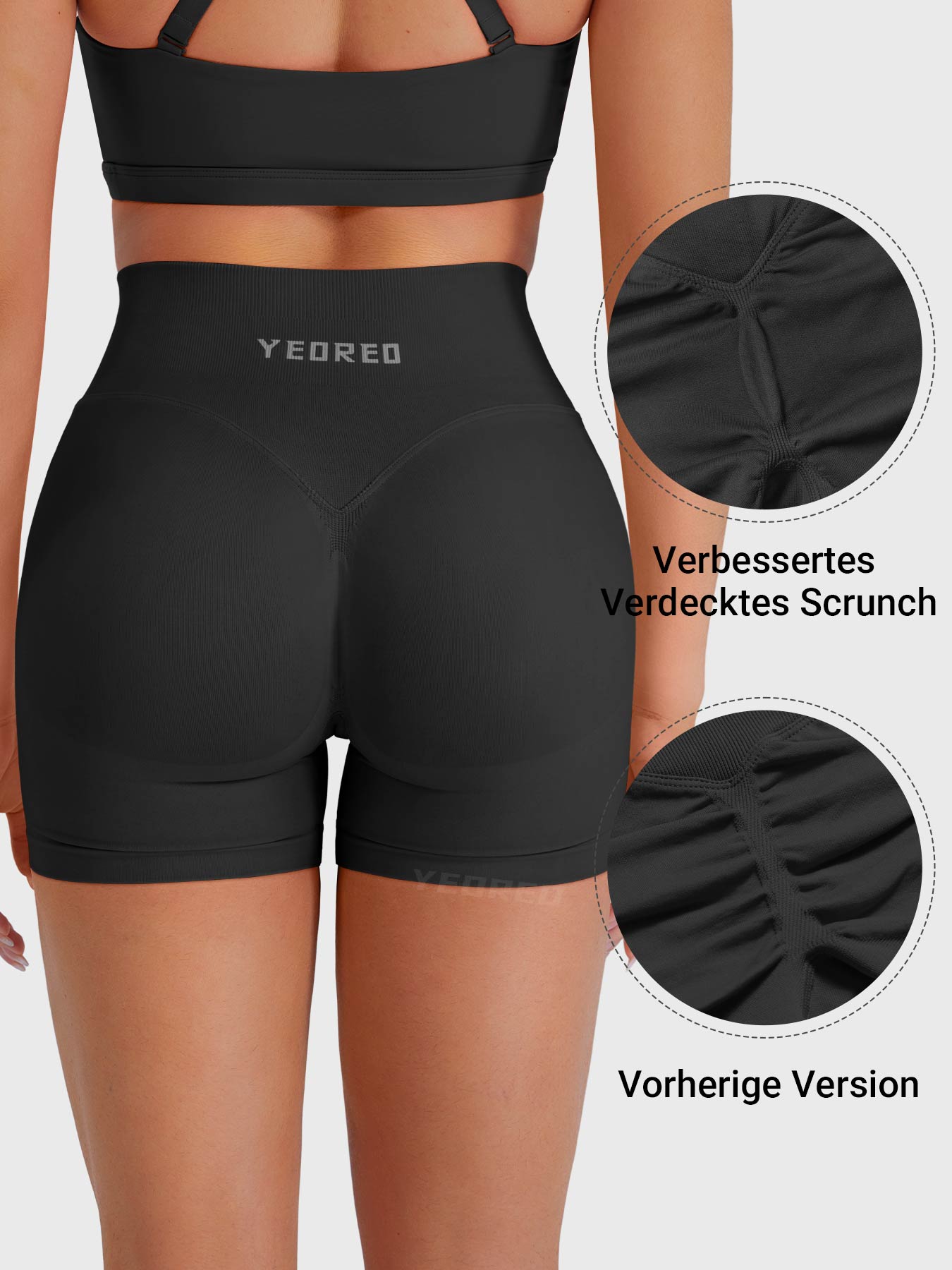 Yeoreo Baderiy 4,5" Verbesserte Nahtlose Shorts