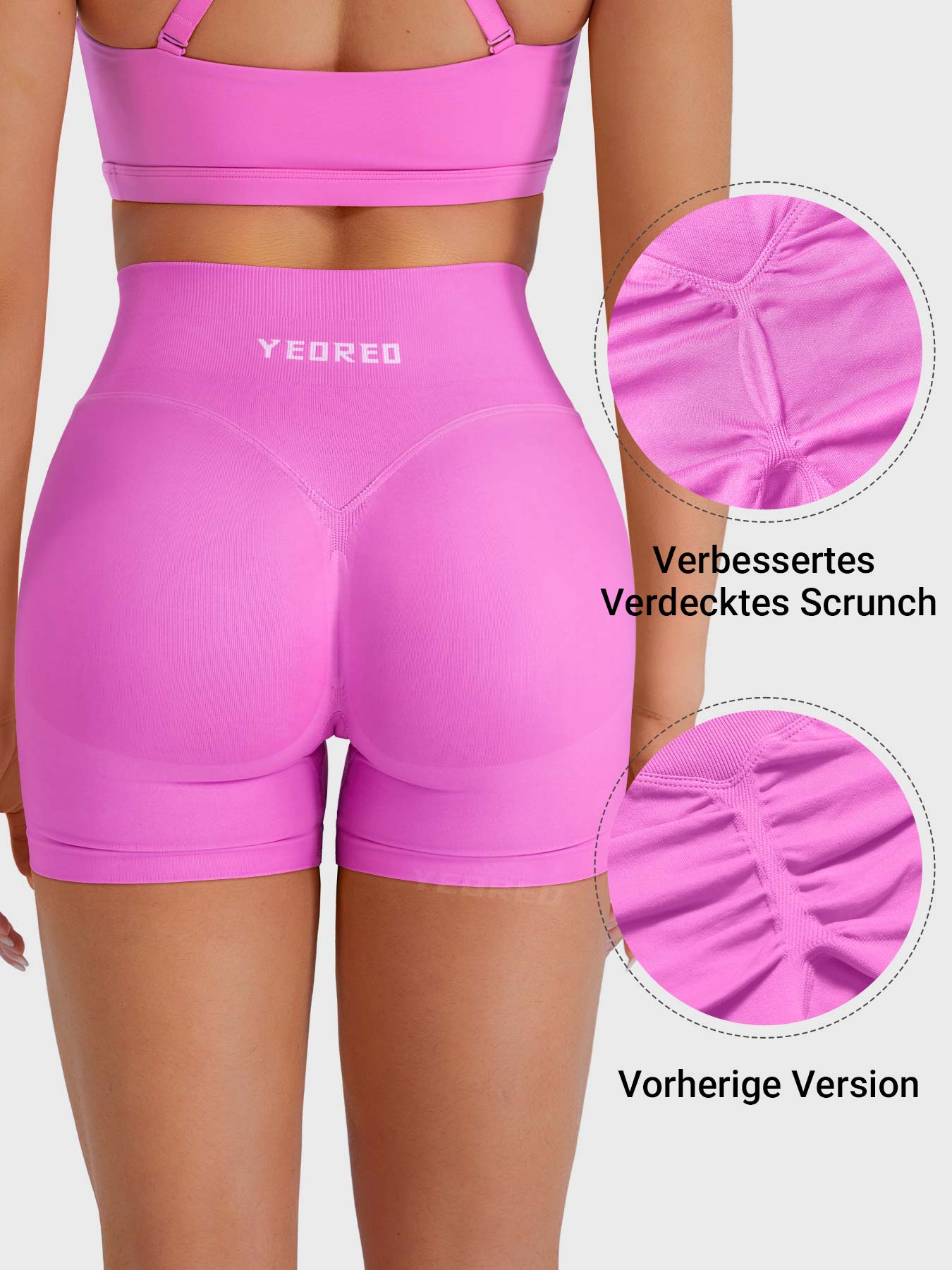 Yeoreo Baderiy 4,5" Verbesserte Nahtlose Shorts