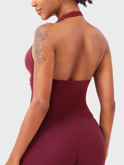 Yeoreo Elevine V-Ausschnitt Neckholder Tank